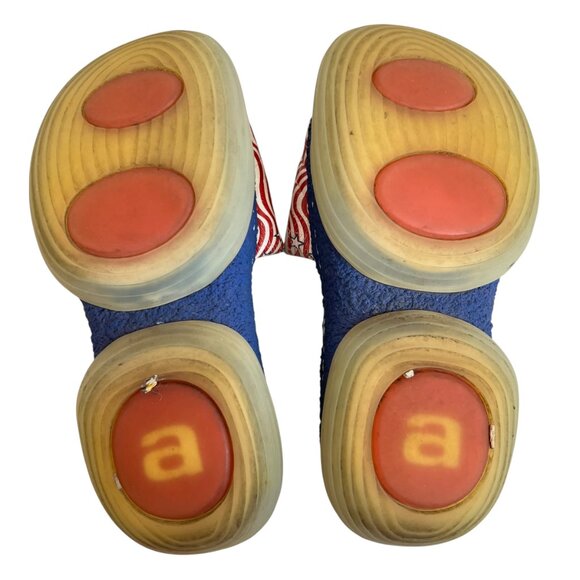 Alexander Wang A1 platform slide sandals slip on red white blue size 38 8 chunky - Picture 8 of 15